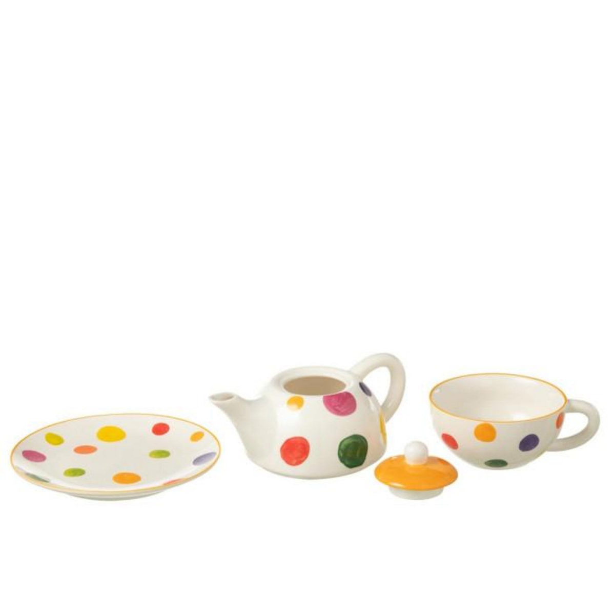 Paris Prix Théière & Tasse avec Sous-Tasse  Pop Art  19cm Multicolore