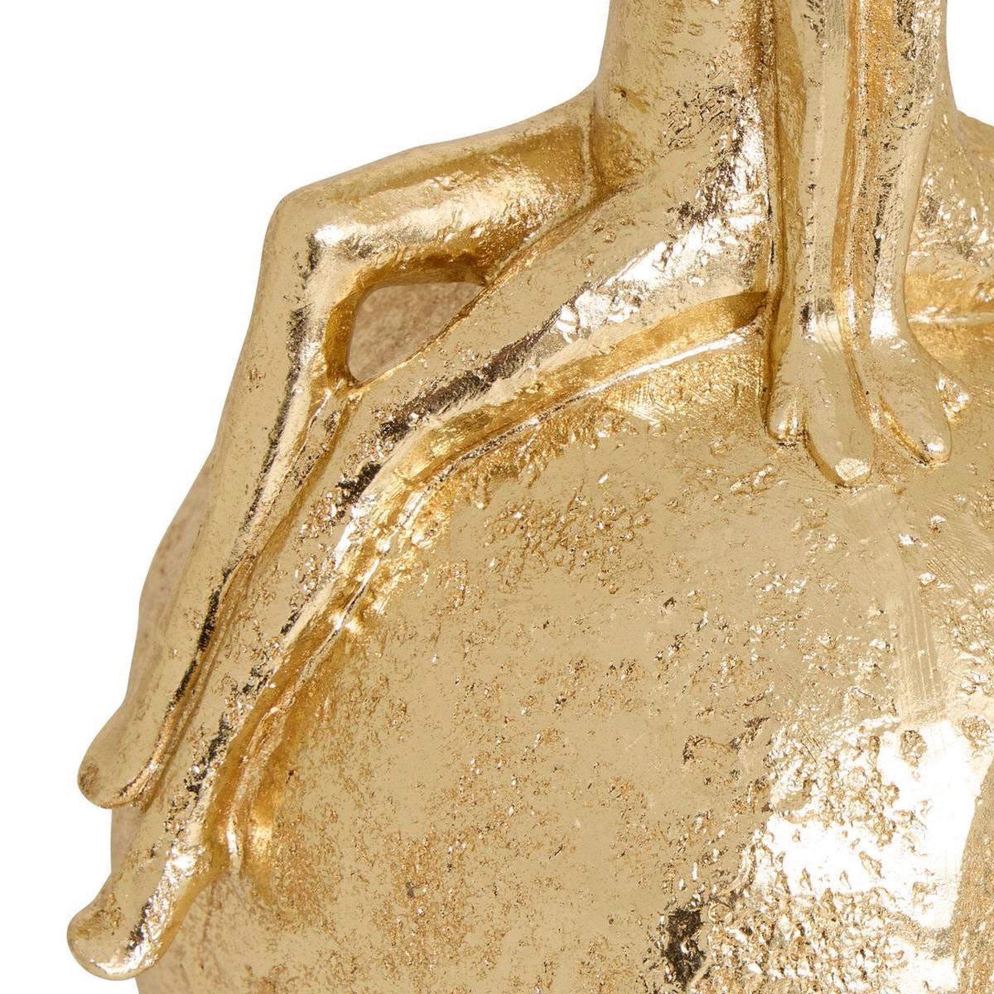 Voir la diapositive 2 : ATMOSPHERA Statuette déco femmes en résine  hapi' 22cm doré