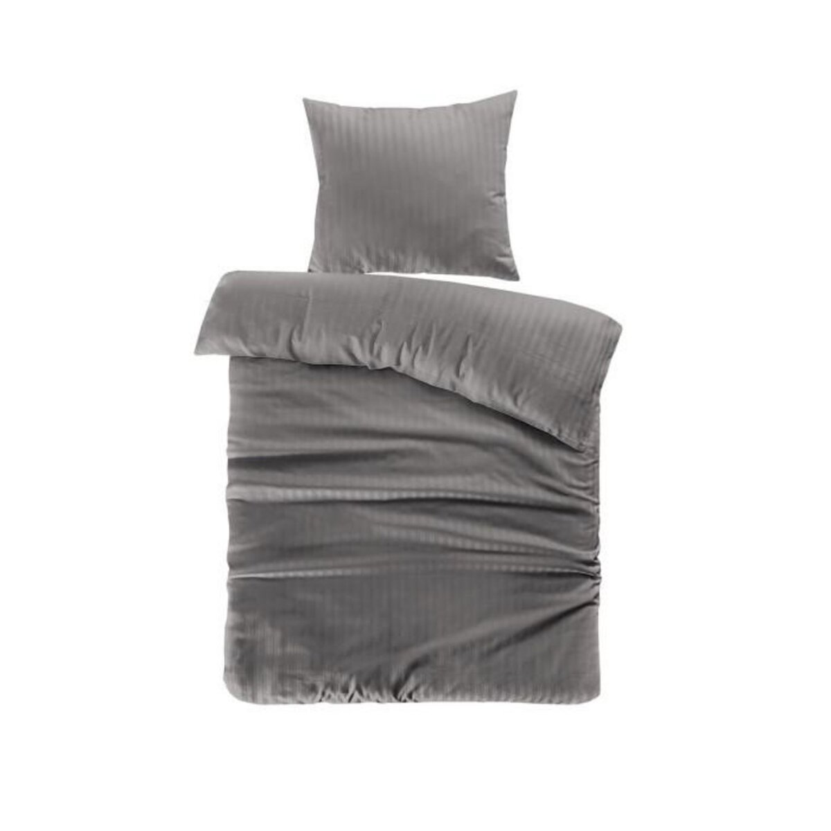 Paris Prix Parure de Lit 2 Pièces  Valerina  140x200cm Gris