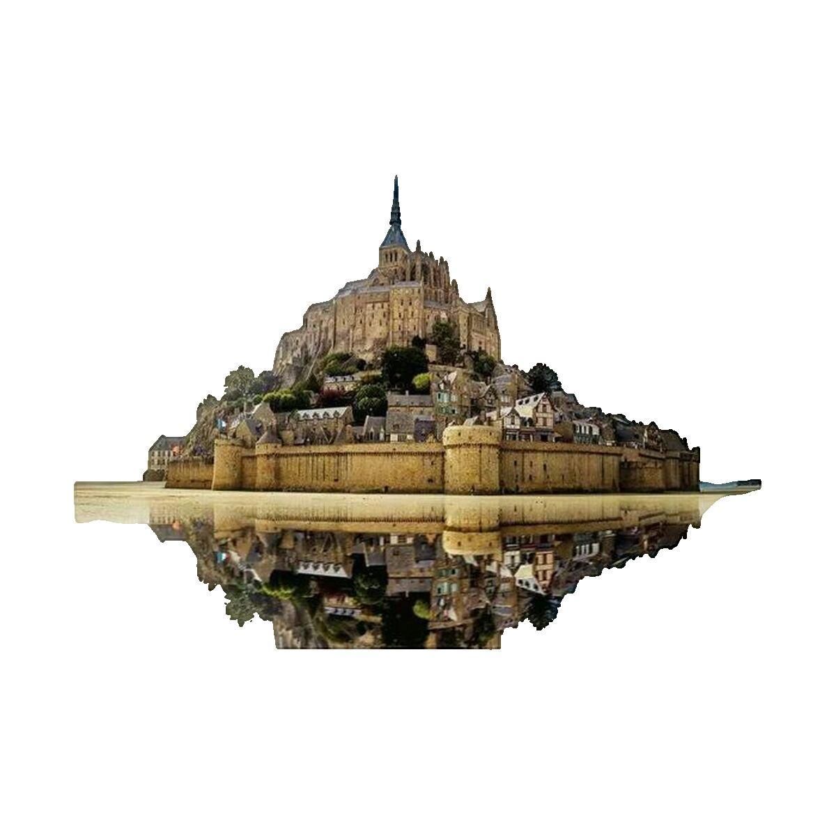 Nathan Puzzle 1000 pièces Nathan L'abbaye du Mont Saint-Michel Collection Des Racines et des Ailes