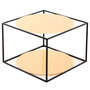Voir la diapositive 1 : Paris Prix Table d'Appoint Design  Cody  50cm Orange & Noir