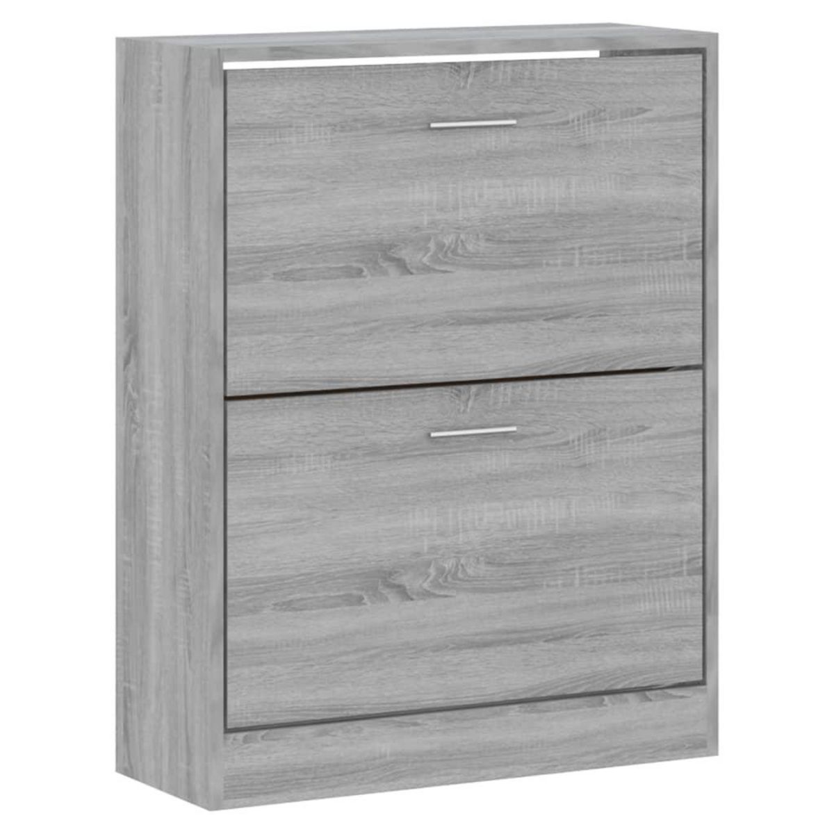 VIDAXL Armoire a chaussures Sonoma gris 63x24x81 cm Bois d'ingenierie