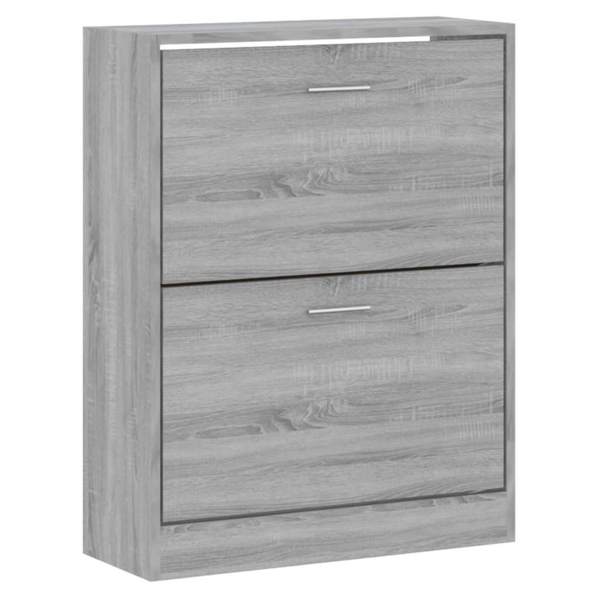 VIDAXL Armoire a chaussures Sonoma gris 63x24x81 cm Bois d'ingenierie