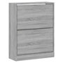 Voir la diapositive 3 : VIDAXL Armoire a chaussures Sonoma gris 63x24x81 cm Bois d'ingenierie