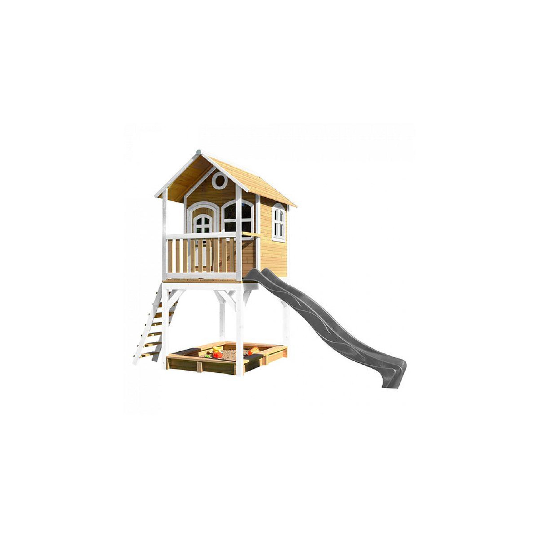 Axi House Axi classic sarah maisonnette marron blanc toboggan gris