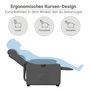 Voir la diapositive 6 : VIDAXL Fauteuil inclinable electrique gris fonce tissu