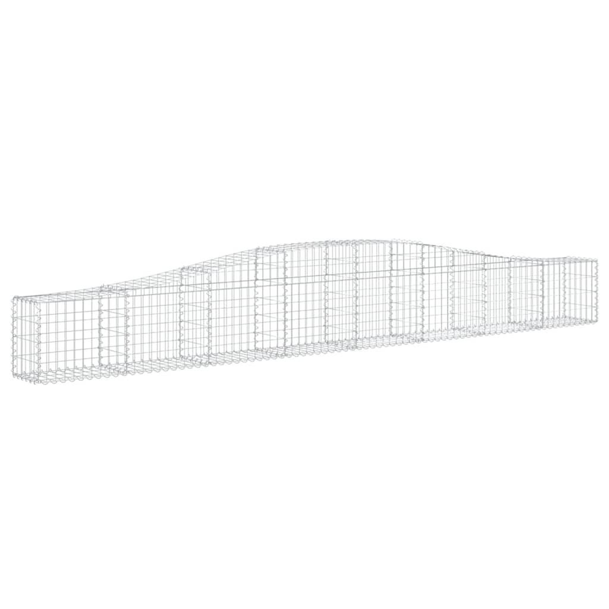 Voir la diapositive 3 : VIDAXL Paniers a gabions arques 25 pcs 400x30x40/60 cm Fer galvanise