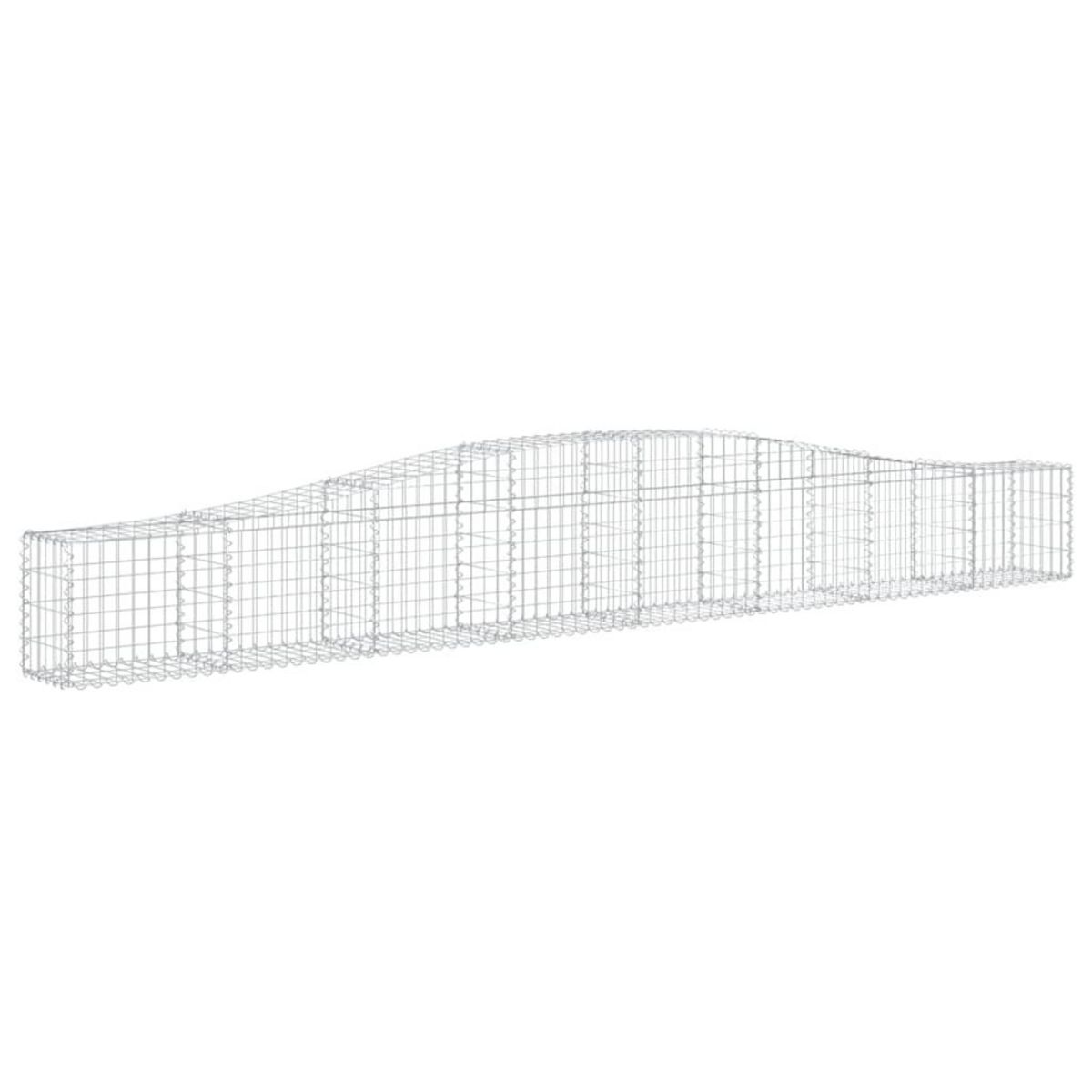 VIDAXL Paniers a gabions arques 25 pcs 400x30x40/60 cm Fer galvanise