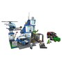 LEGO City 60316 Le Commissariat de Police, Set avec Jouets Camion de Poubelle et Hélicoptère