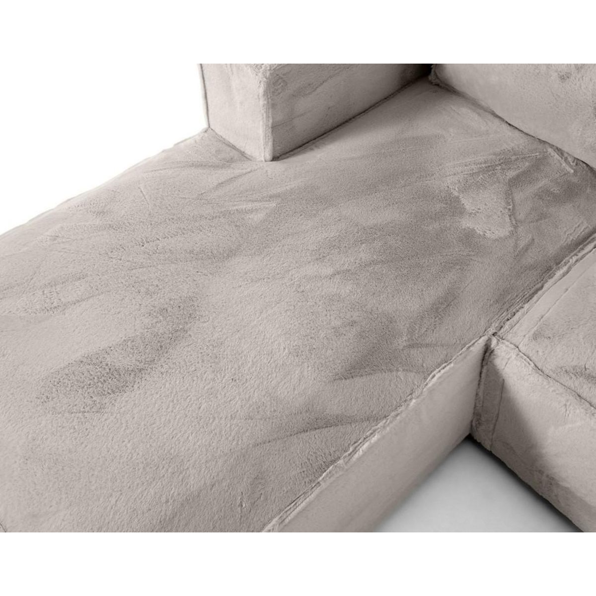 LISA DESIGN Stella - canapé d'angle gauche - 4 places - en fausse fourrure