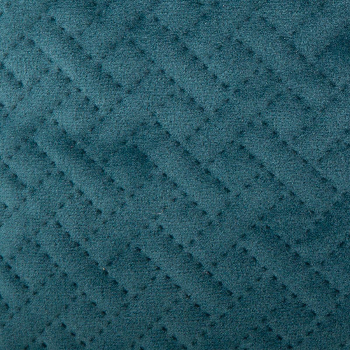 ATMOSPHERA Coussin design en velours Dolce - L. 40 x l. 40 cm - Bleu canard