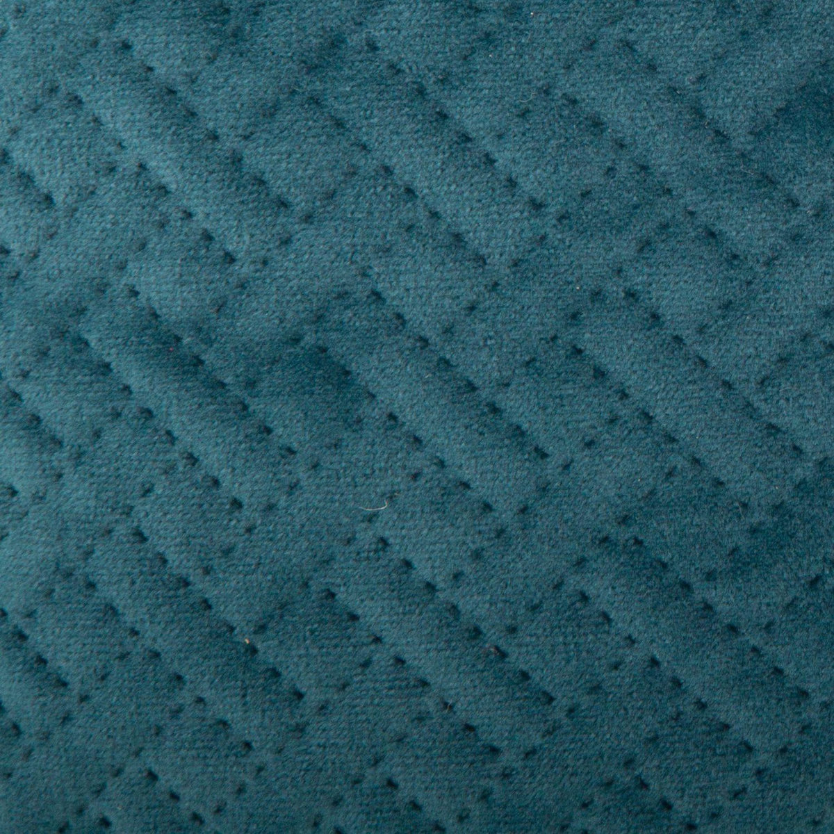 ATMOSPHERA Coussin design en velours Dolce - L. 40 x l. 40 cm - Bleu canard