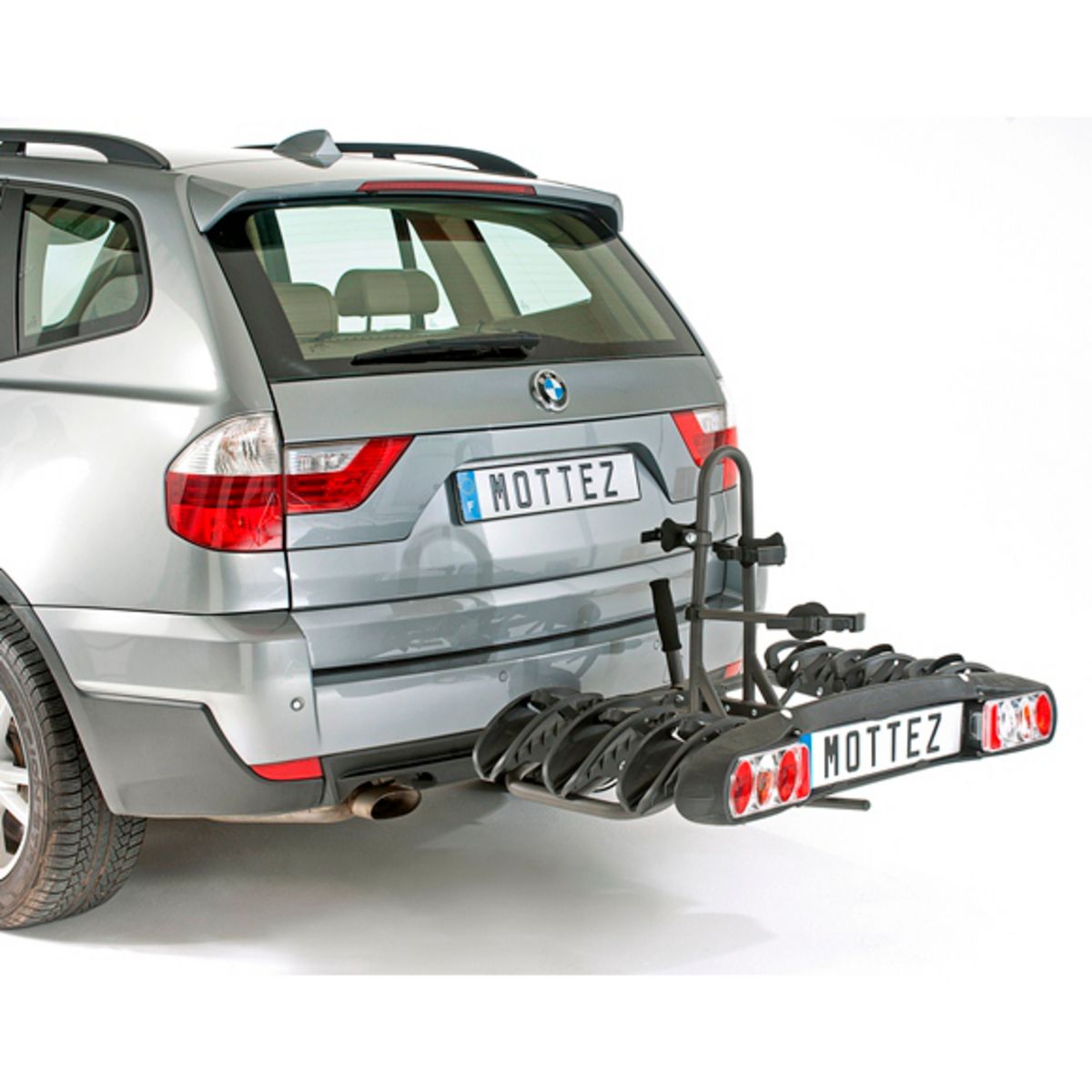 MOTTEZ Porte-vélos d'attelage plateforme rabattable & pliable 