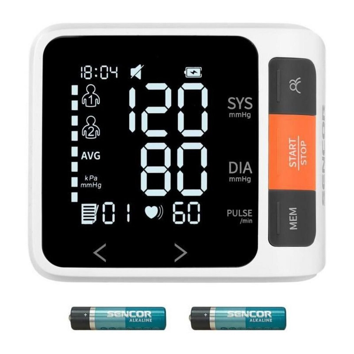 SENCO Tensiometre numérique - SENCOR - SBD 0900WH - Blanc