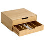 Voir la diapositive 3 : FIVE Porte-Capsules  2 Tiroirs  34cm Naturel