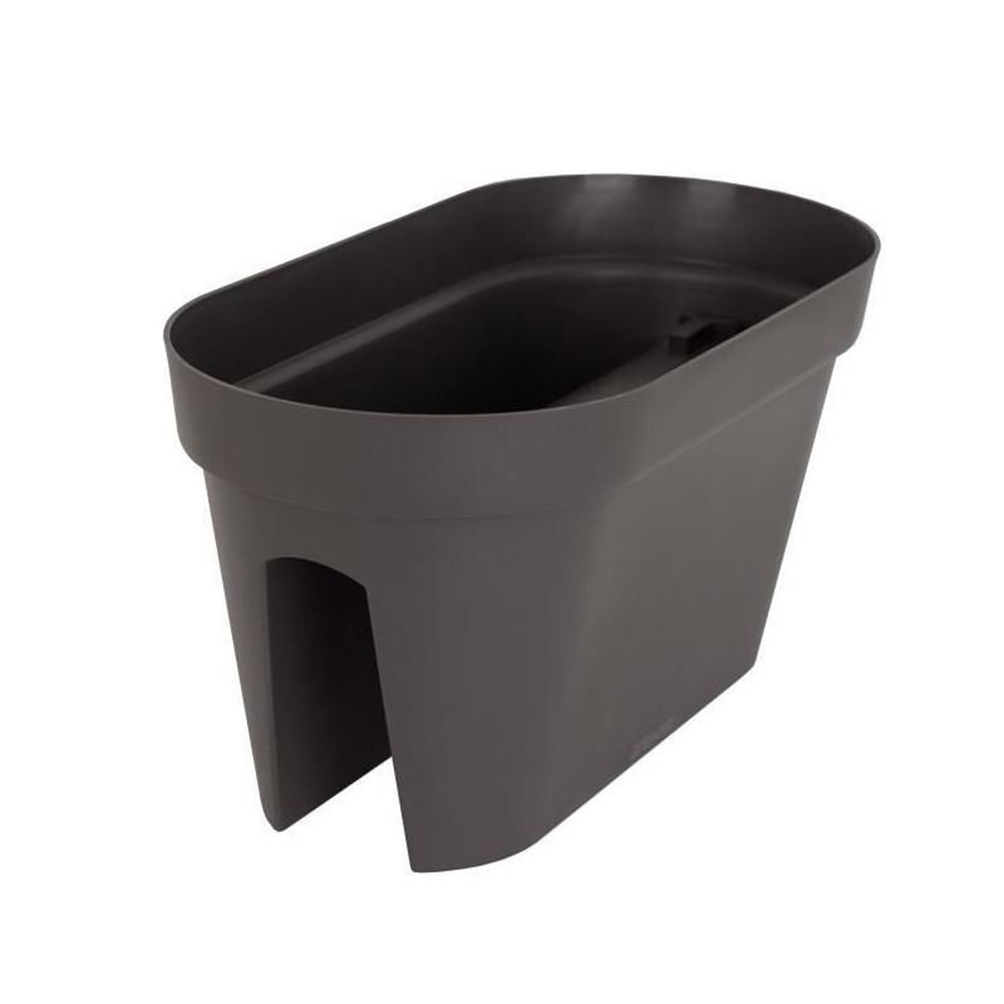 ARTEVASI ARTEVASI Jardiniere pour balcon Capri - 30 x 60 x H 30 cm - 26,8 L - Gris anthracite