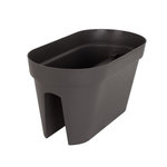 ARTEVASI ARTEVASI Jardiniere pour balcon Capri - 30 x 60 x H 30 cm - 26,8 L - Gris anthracite