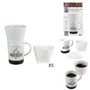 Voir la diapositive 3 : Paris Prix Mug avec Porte Filtre & Filtres  Barista  18cm Blanc