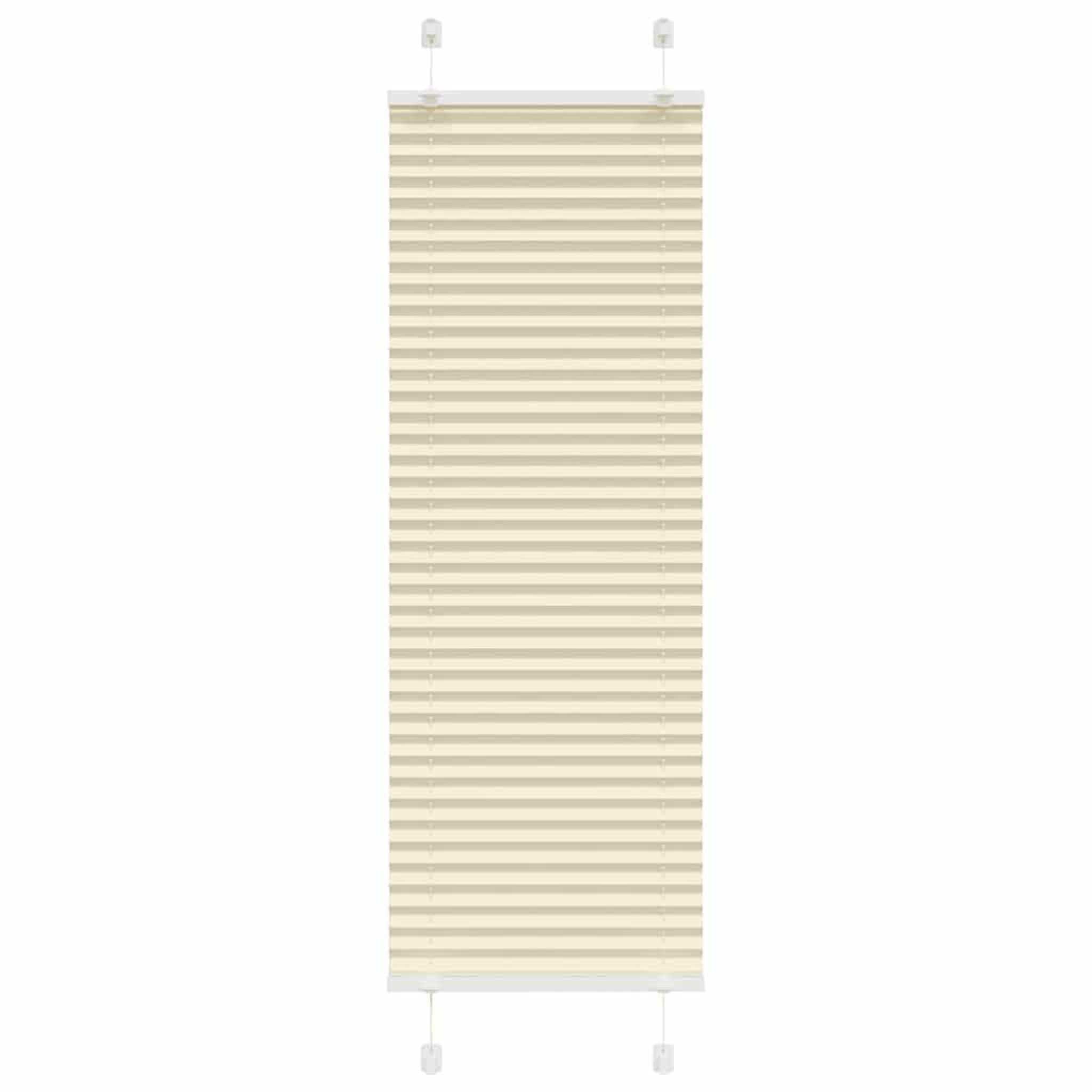 VIDAXL Store plisse creme 50x150 cm largeur du tissu 49,4 cm polyester