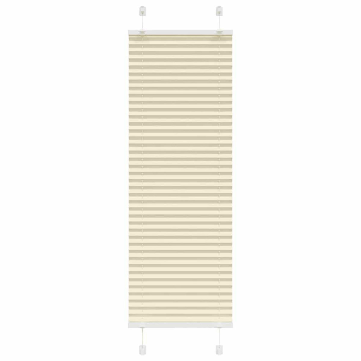 VIDAXL Store plisse creme 50x150 cm largeur du tissu 49,4 cm polyester