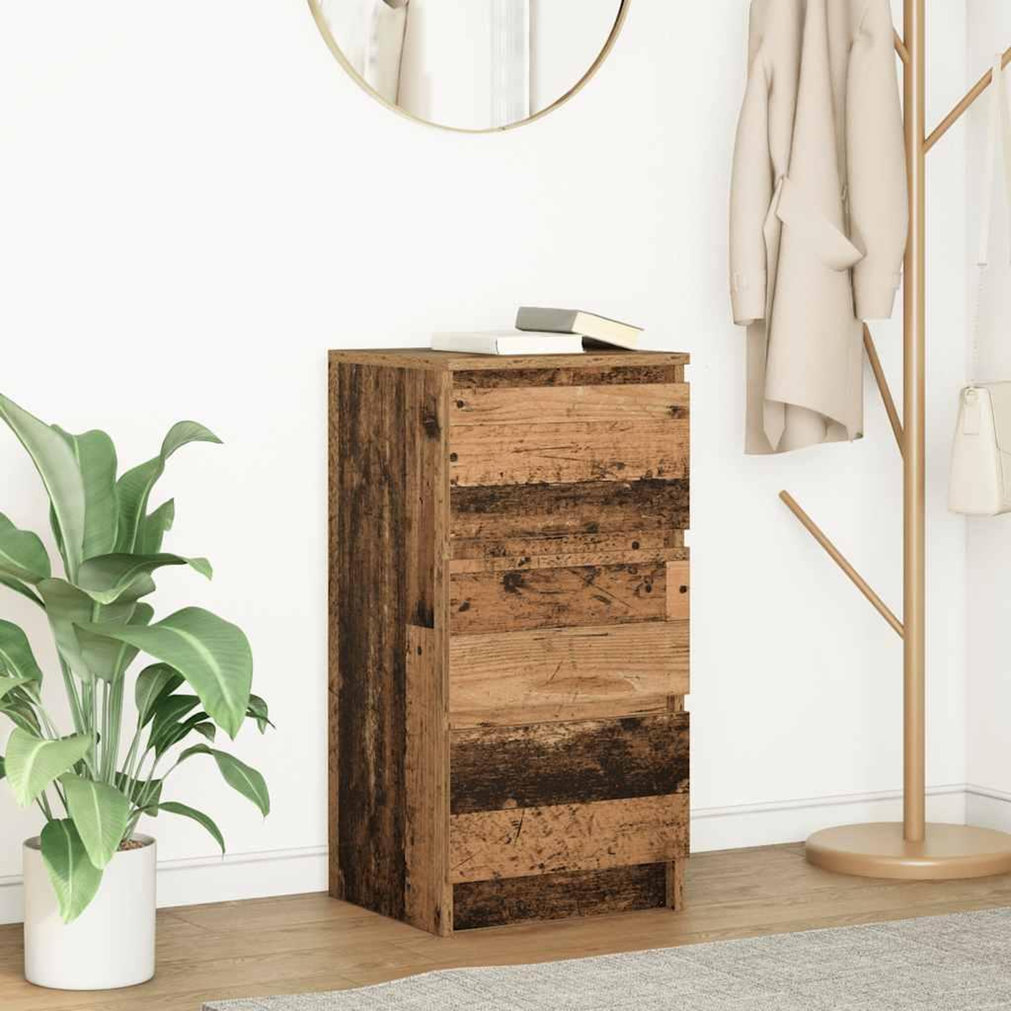 VIDAXL Buffet vieux bois 37,5x35x76 cm bois d'ingenierie