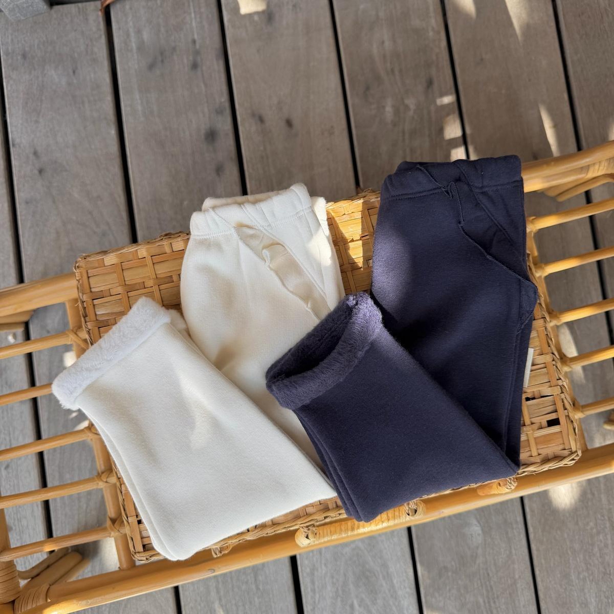 Voir la diapositive 6 : PETIT BEGUIN Lot de 2 leggings enfant en molleton ultra chaud Ilana