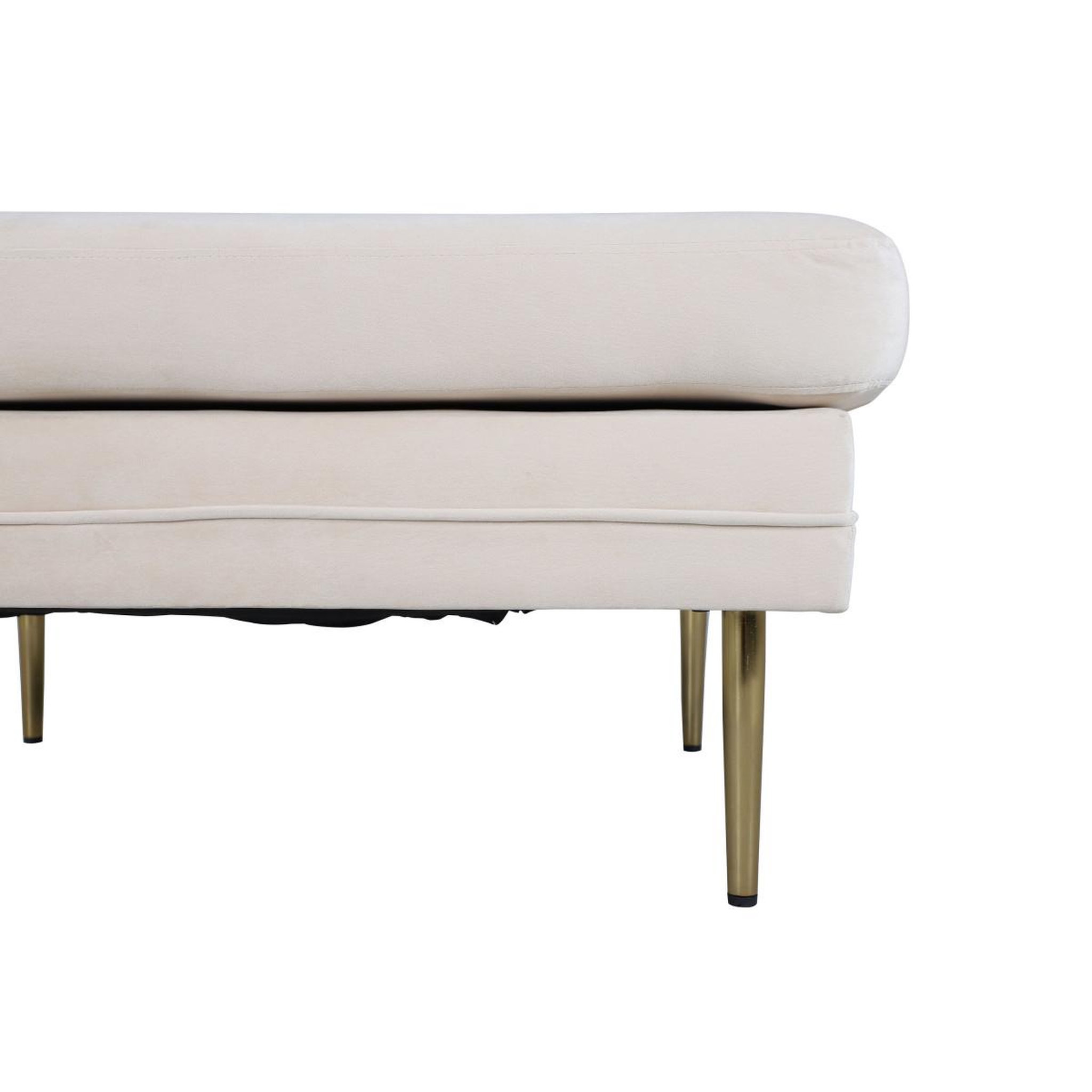Voir la diapositive 5 : Paris Prix Pouf design en velours  boom  90cm blanc