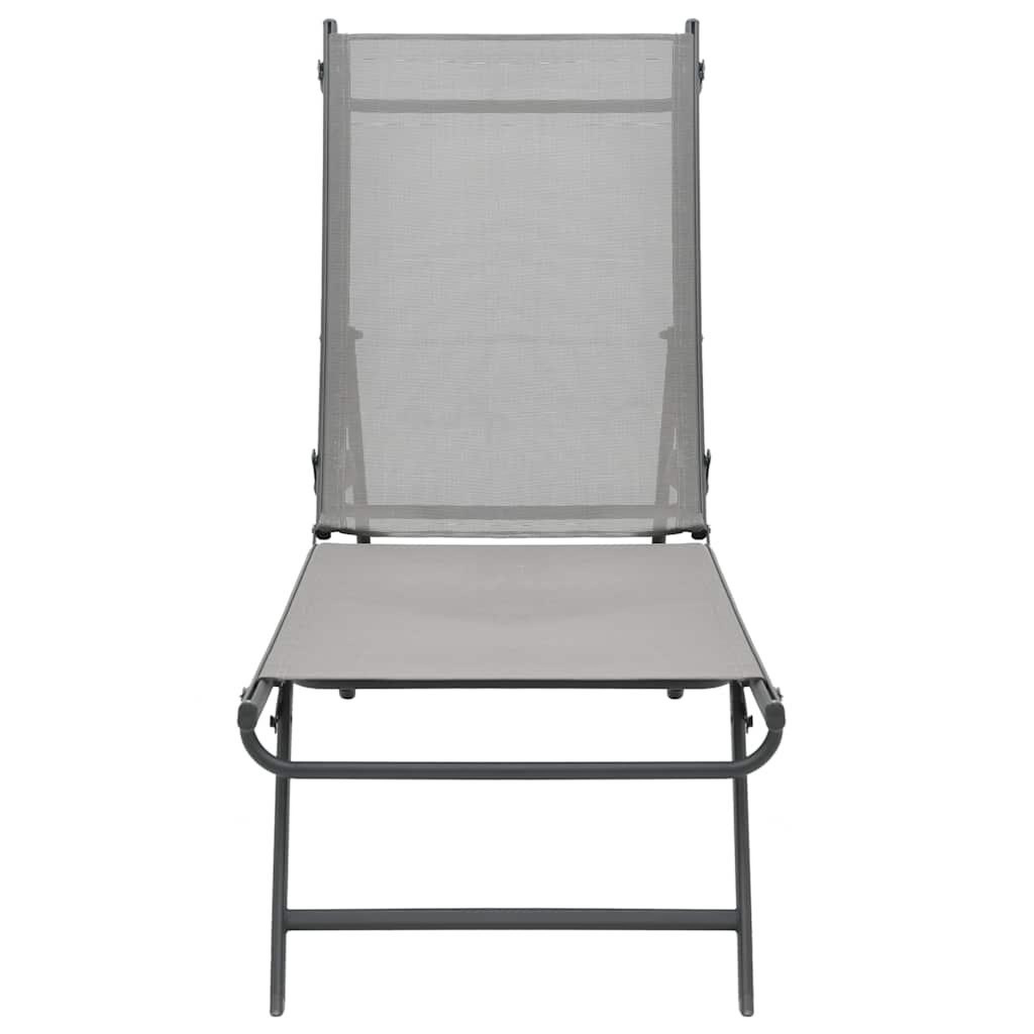 Voir la diapositive 5 : VIDAXL Chaises longues lot de 2 textilene et acier