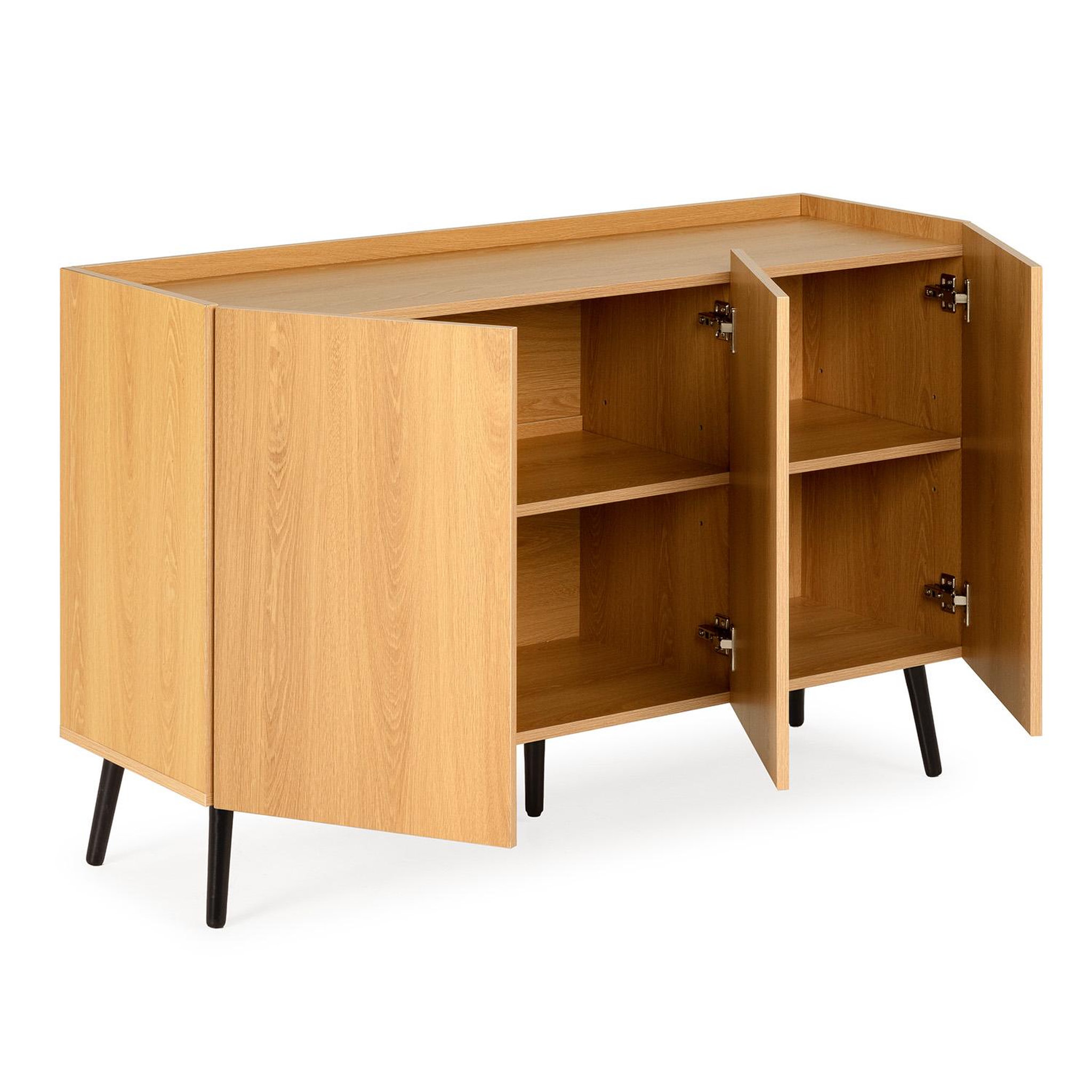 Voir la diapositive 3 : VS VENTA-STOCK Buffet Siren 3 portes Couleur Chêne