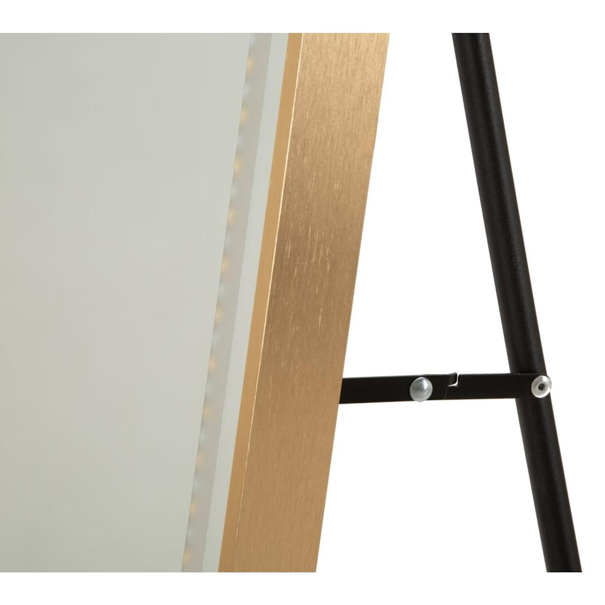 Paris Prix Miroir sur Pied LED  Simple Arc  160cm Or