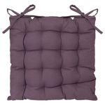 ATMOSPHERA Galette de chaise - 38 x 38 cm. Coloris disponibles : Violet