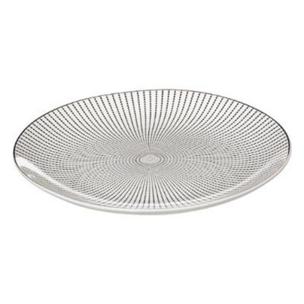 Paris Prix Lot de 6 Assiettes Plates  Rayon  27cm Or