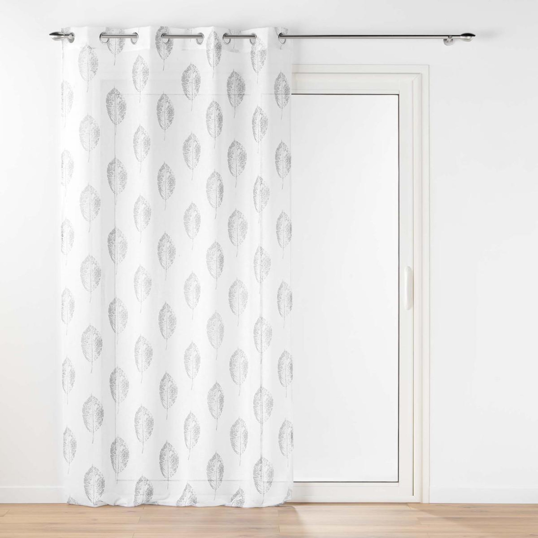 Voir la diapositive 1 : Douceur d'Intérieur Rideau voilage à œillets  indila  140x240cm blanc