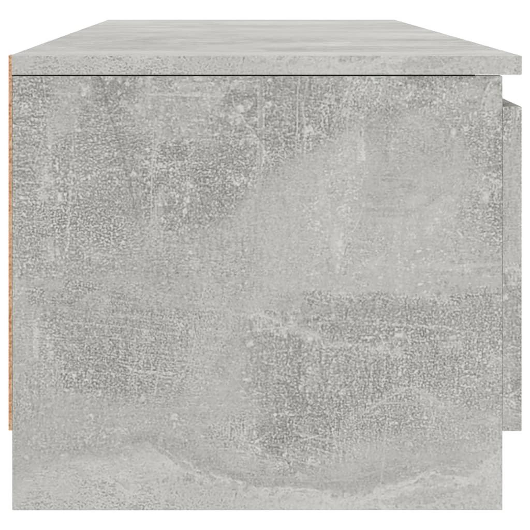 Voir la diapositive 5 : VIDAXL Meuble TV Gris beton 140x40x35,5 cm Bois d'ingenierie