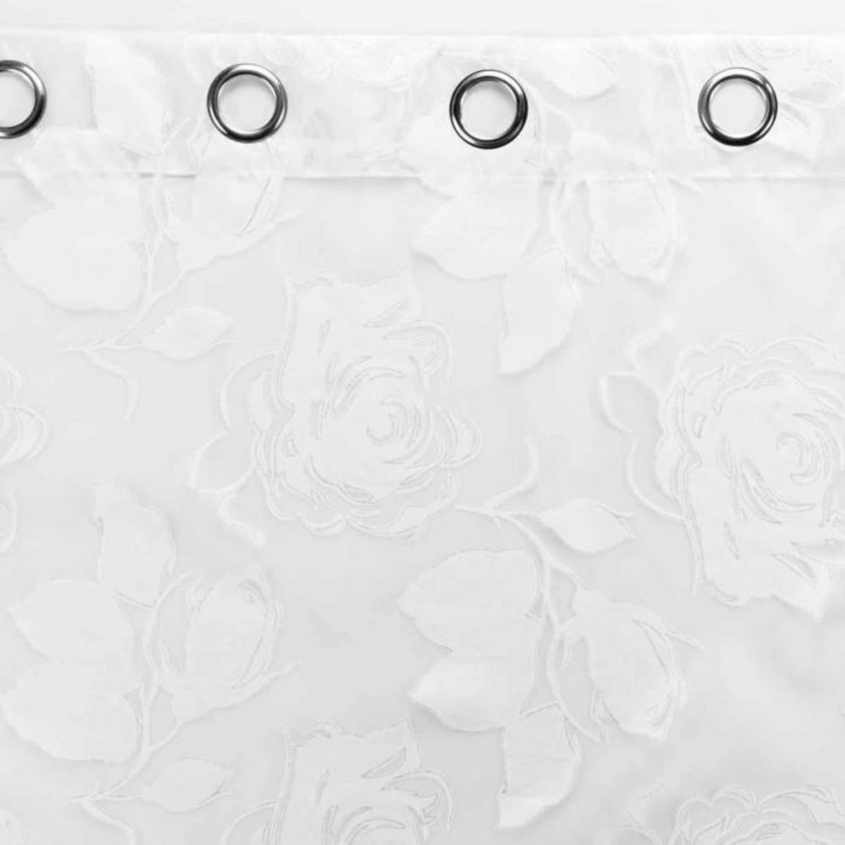 Paris Prix Rideau Voilage à Œillets  Florinella  140x240cm Blanc
