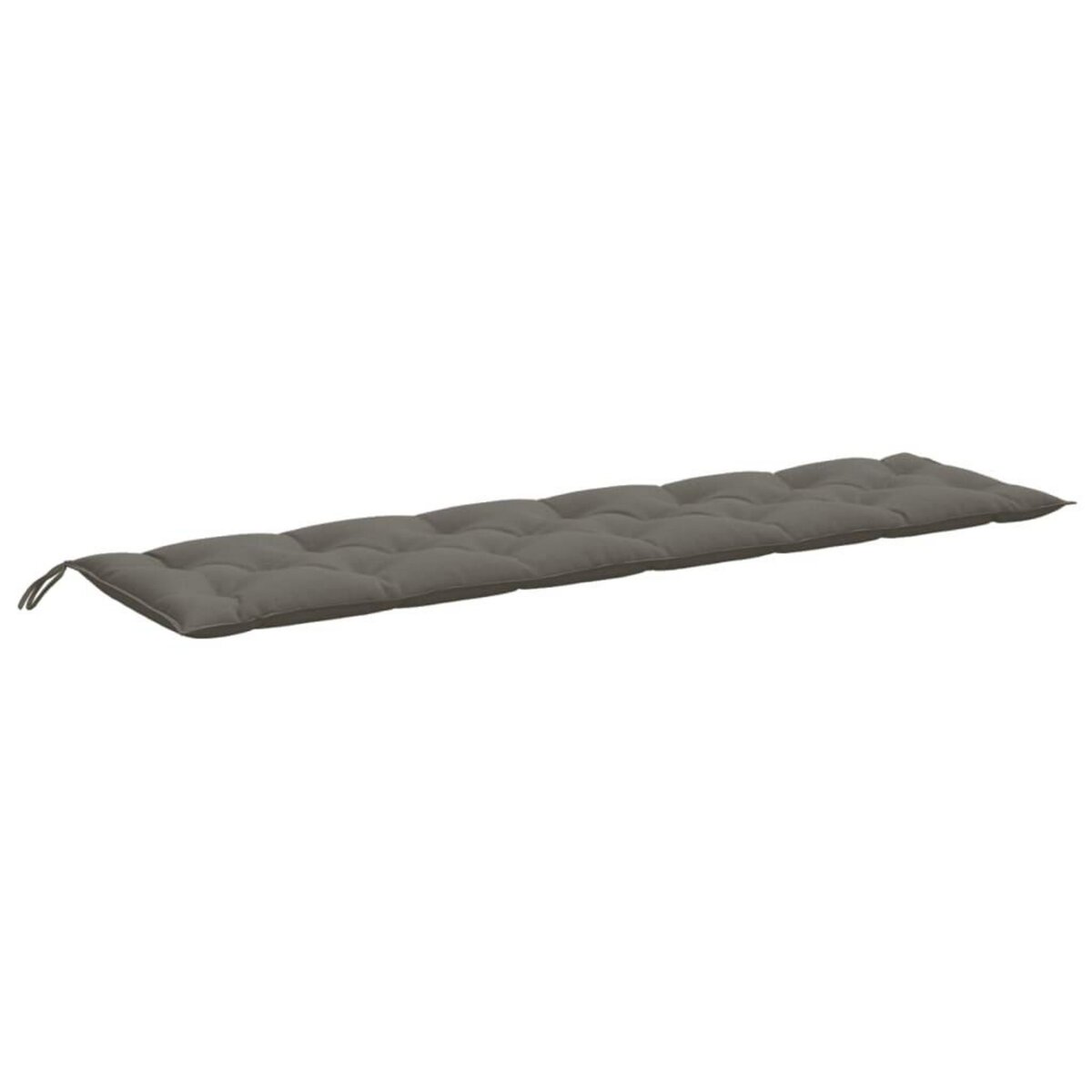 VIDAXL Coussins de banc de jardin lot de 2 gris fonce melange tissu