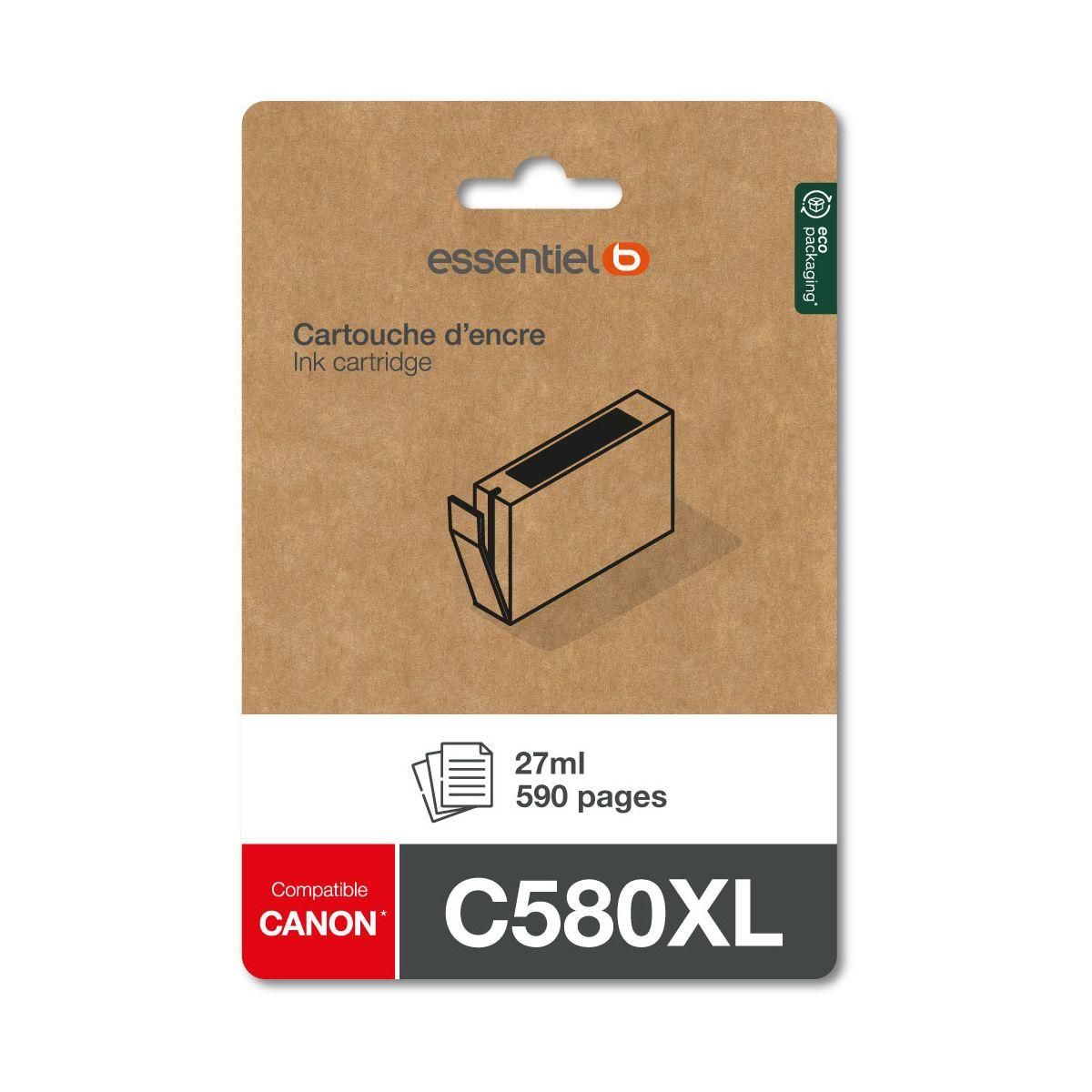 ESSENTIEL B Cartouche d'encre C580 XXL Noir