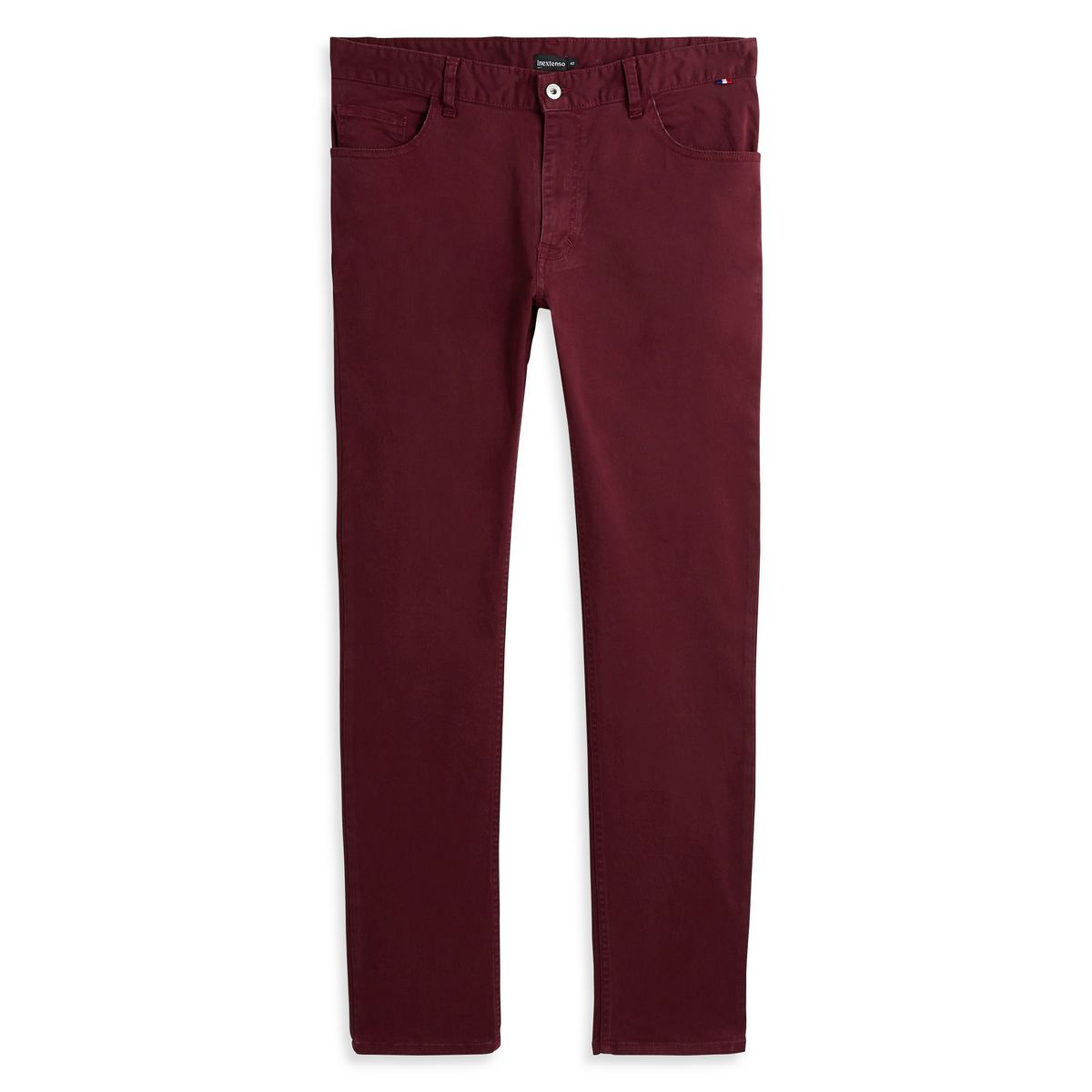 INEXTENSO Pantalon rouge bordeaux homme Made in France