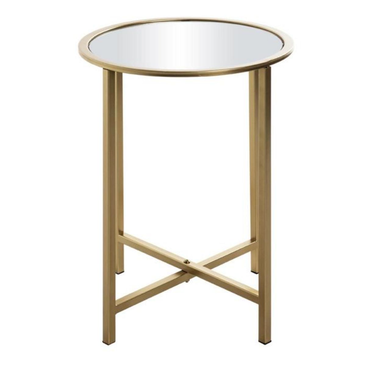 Paris Prix Table d'Appoint Design  Miroir  53cm Or