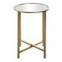 Voir la diapositive 3 : Paris Prix Table d'Appoint Design  Miroir  53cm Or
