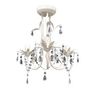 Voir la diapositive 2 : VIDAXL Lustres suspendus a cristaux 4 pcs Blanc elegant