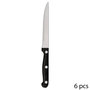 Voir la diapositive 1 : SECRET DE GOURMET Lot de 6 Couteaux de Table  Steak  27cm Noir
