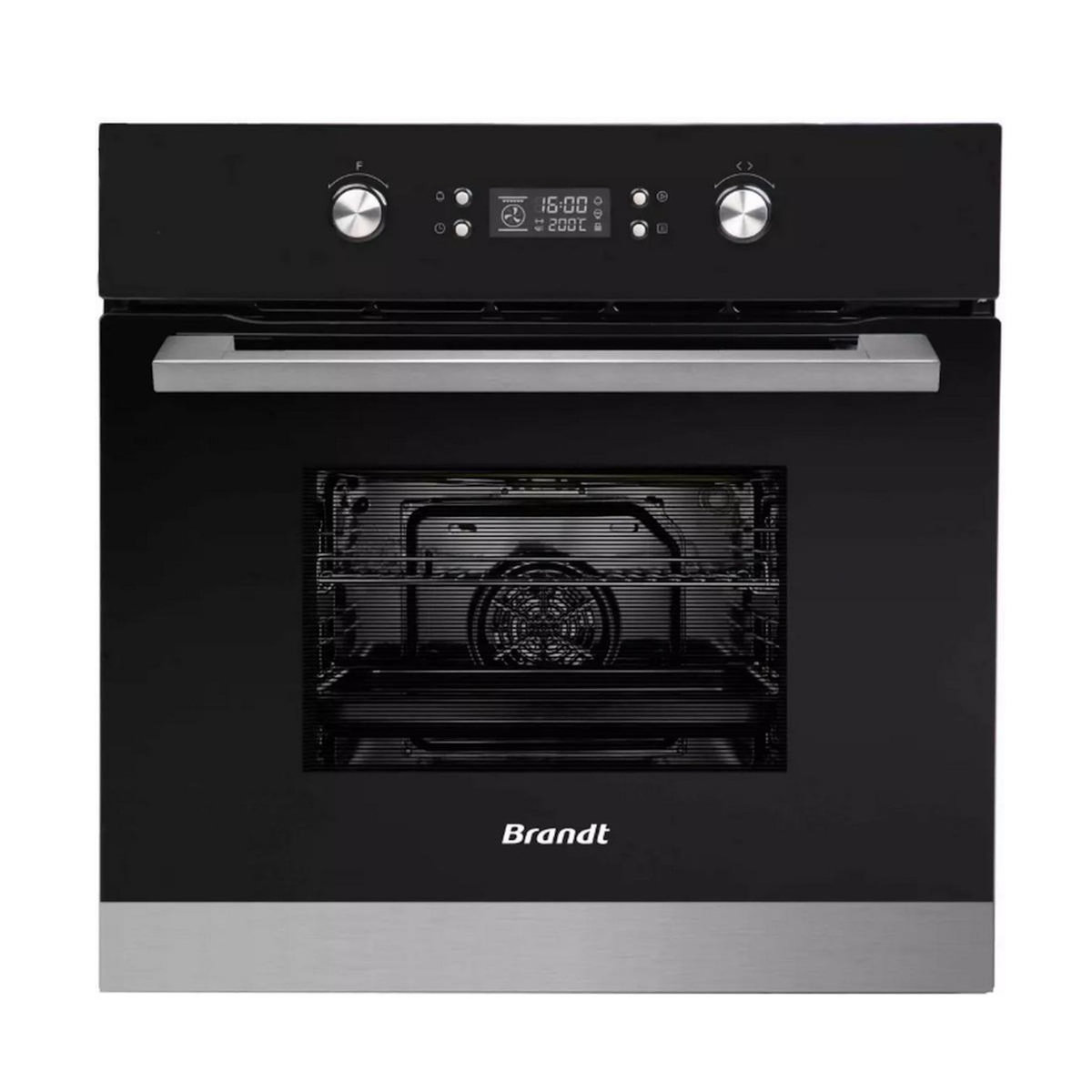 BRANDT Four intégrable multifonction 70l 60cm catalyse noir/inox - BOC8000X