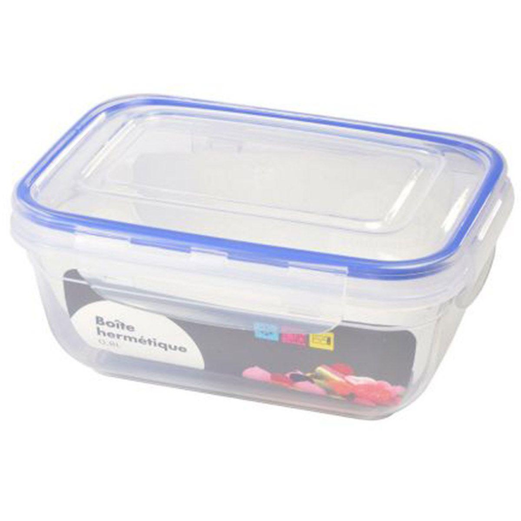 HOMEA Boîte de conservation  hermétique  0,8l bleu