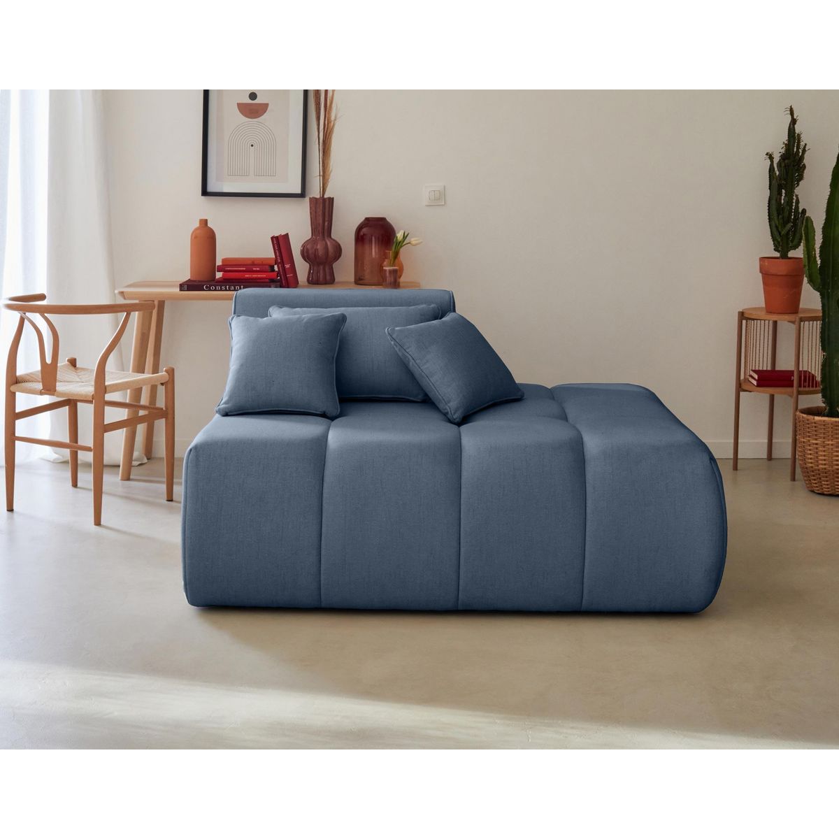 LISA DESIGN Caracas - module d'assise droit - en tissu