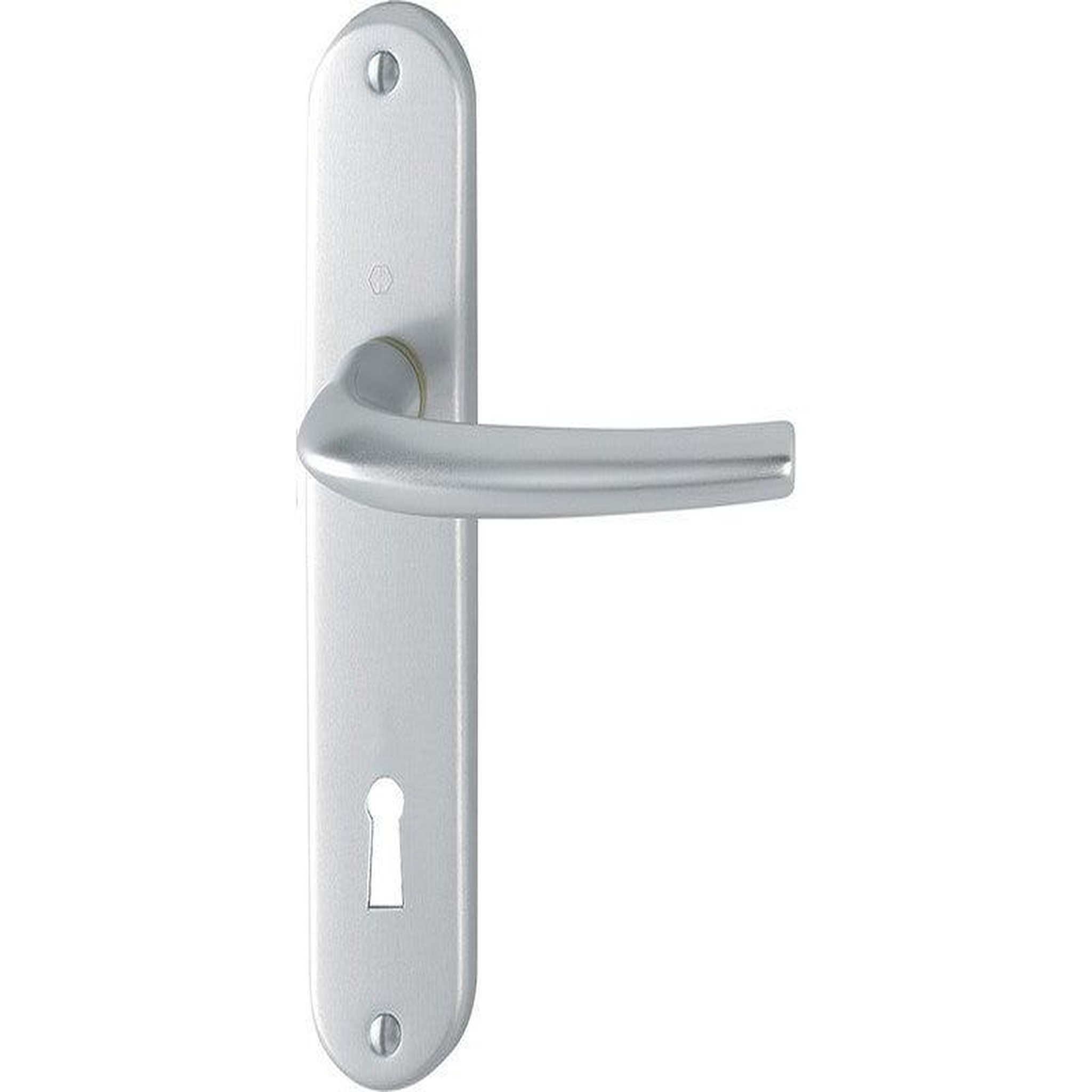 CENTRALE BRICO 2 Poignées De Porte San Diego Trou De Clé, Aluminium Entraxe 165 Mm