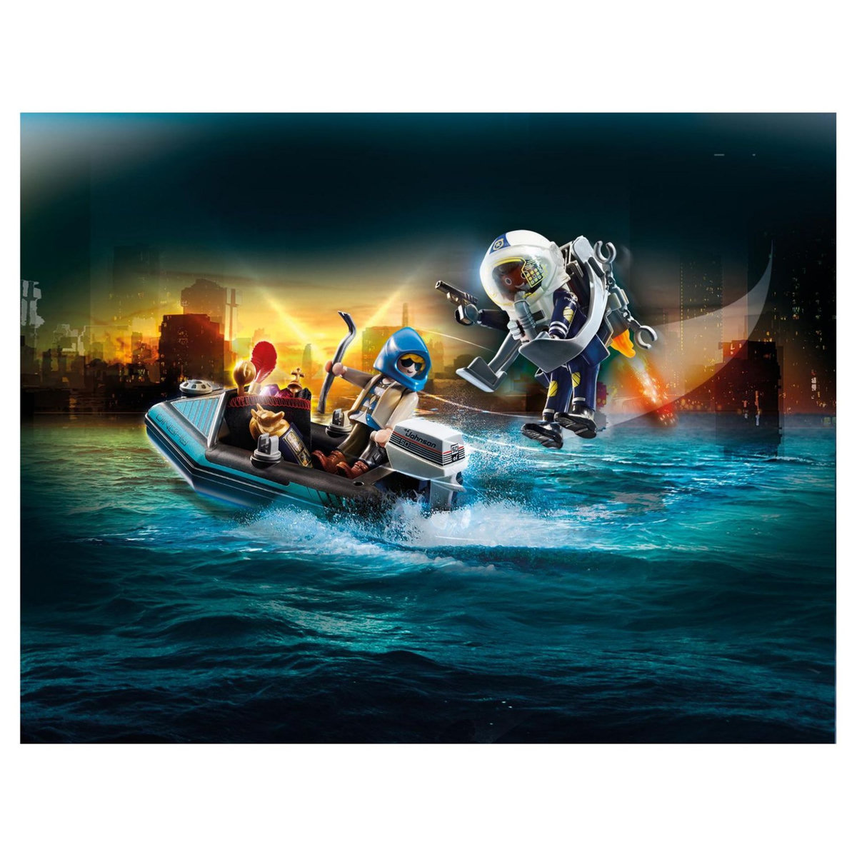 PLAYMOBIL 70782 - Policier réacteur dorsal