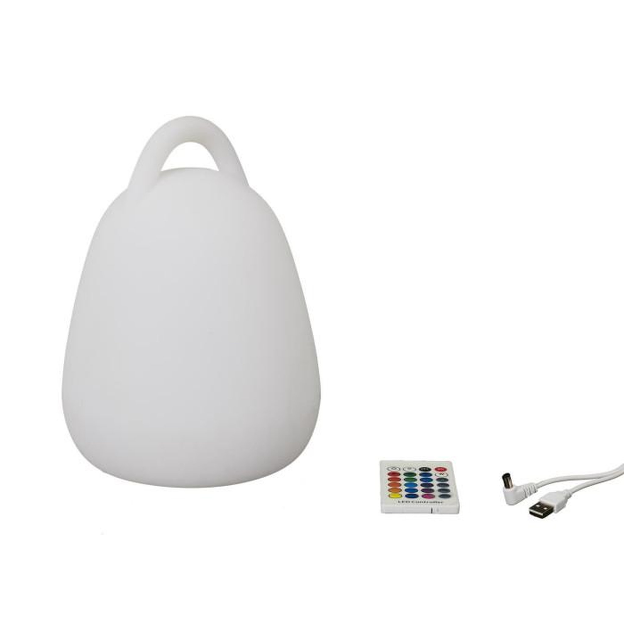 Voir la diapositive 3 : Paris Prix Lampe à Poser d'Extérieur  Télécommande  25cm Blanc