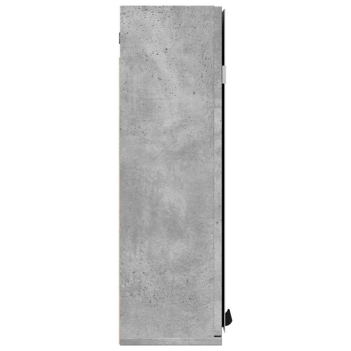 VIDAXL Armoire a miroir de salle de bain gris beton bois d'ingenierie