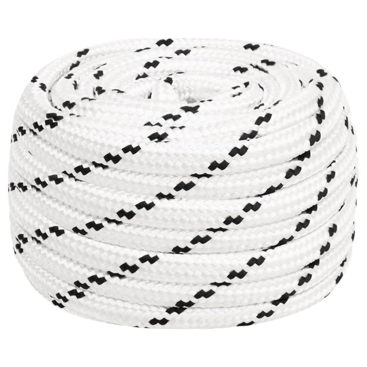 VIDAXL Corde de travail Blanc 16 mm 100 m Polyester